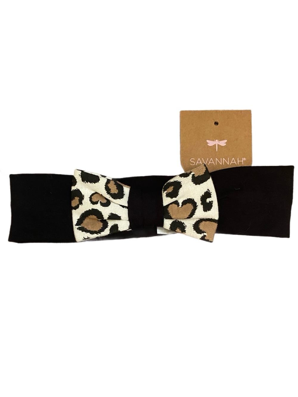 3pc, Baby Cheeta Print Dress, black leggings and Bow Headband Size 12Months - Picture 8 of 8